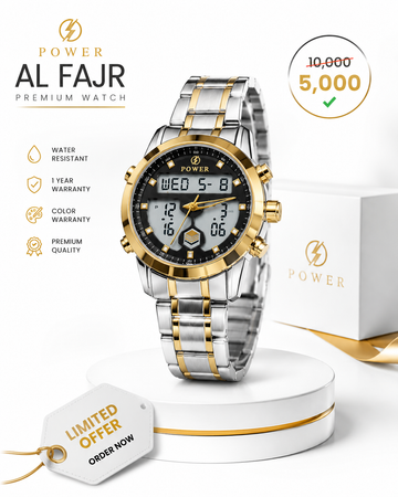 Power Waterproof Stainless Steel Watch – Scratch Proof