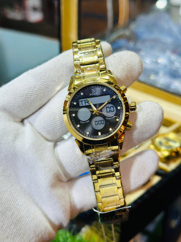 Al Fajar Premium Gold Edition Watch – Waterproof Design