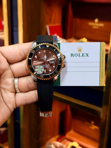 Rolex Inspired Master Lock Rotating Bezel Watch