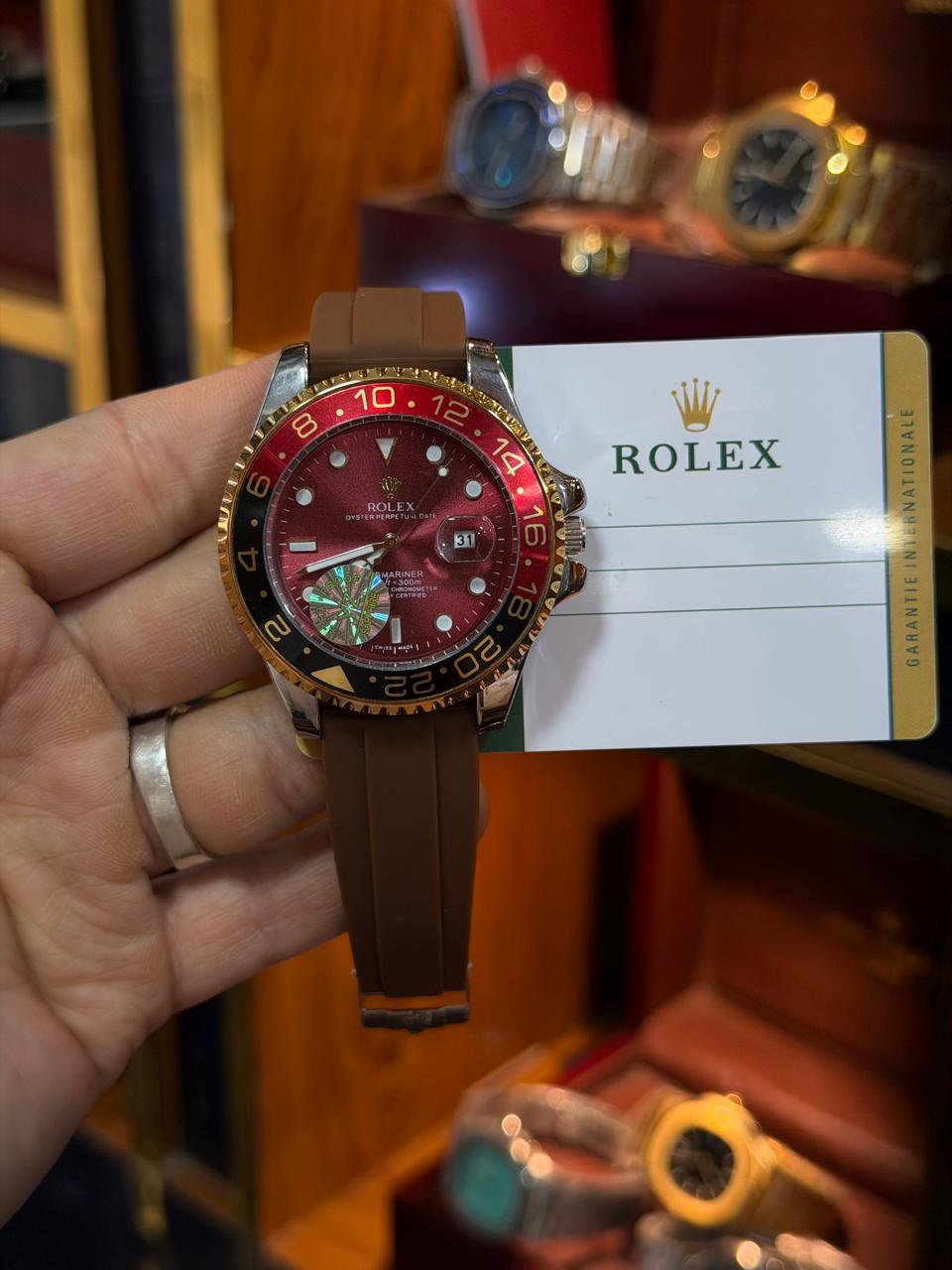 Rolex Inspired Master Lock Rotating Bezel Watch